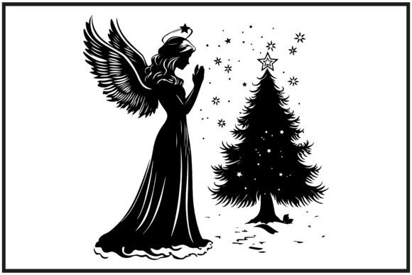 Angel with Wings and a Halo, Christmas