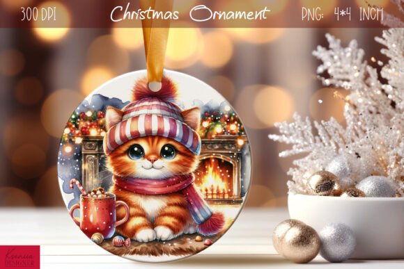 Cartoon Animal Christmas Round Ornament Review for Digital Sellers