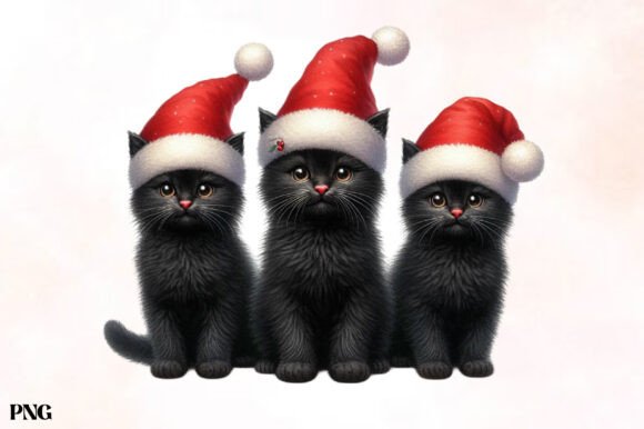 Christmas Black Cats Clipart Embroidery Review