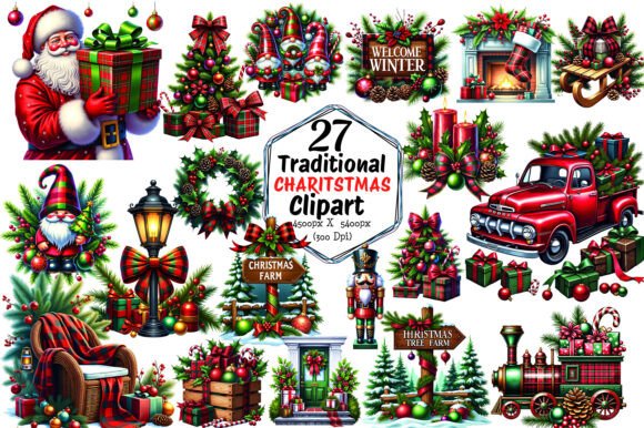 Christmas Clipart Traditional Christmas: A Designer’s Review for Branding
