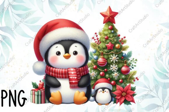 Christmas Couple Penguin Clipart: A Practical Review for Digital Illustrations