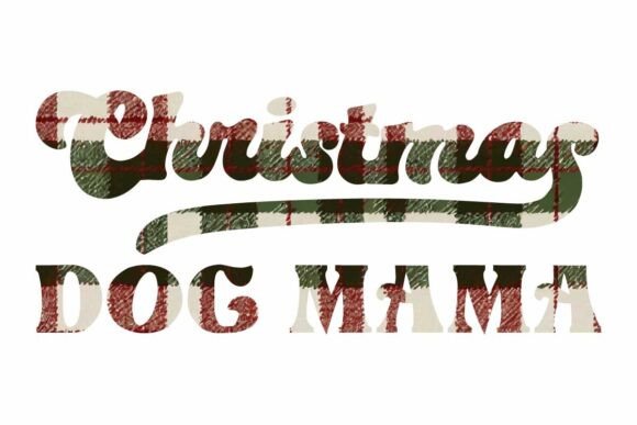 Christmas Dog Mama Sublimation SVG PNG Illustrations