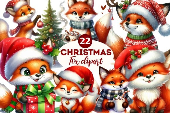 Christmas Fox Clipart Set: A Crafter’s Review of Festive Illustrations