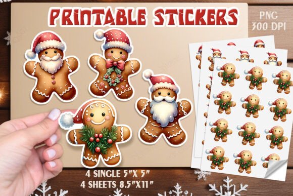 Christmas Gingerbread Stickers Printable Review: A Strategic Design Asset for Holiday Branding