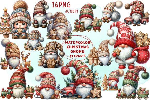 Christmas Gnome PNG, Gingerbread Gnome