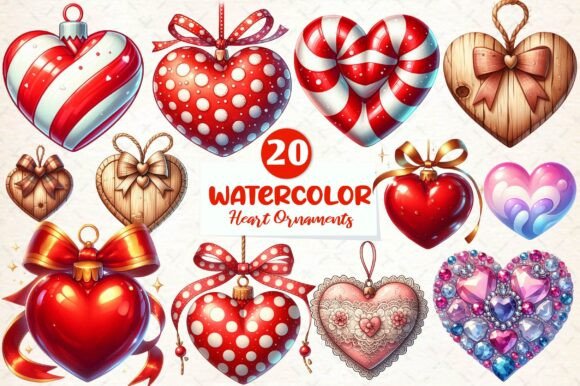 Christmas Heart Ornaments Clipart: A Brand Designer’s Review