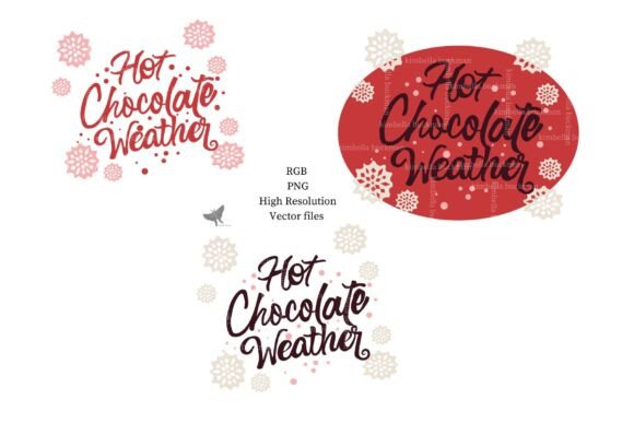 Christmas Hot Chocolate Graphic Set: Cozy Illustrations for Handmade Sellers