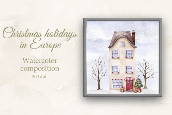 Christmas in Europe. Old House. JPG Review
