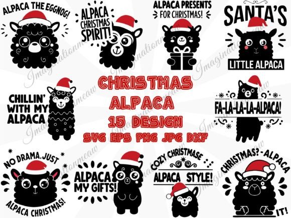 Funny Christmas Alpaca SVG Bundle Review