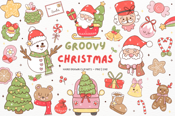 Groovy Christmas Clipart Review