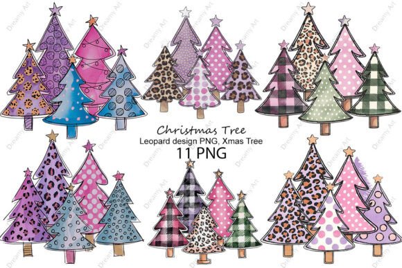 Leopard Christmas Tree PNG, Xmas Tree