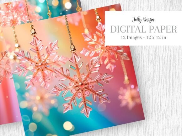 Luxury Peach Glass Christmas Snowflakes Review