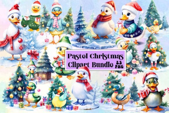 Pastel Christmas Clipart Bundle Review