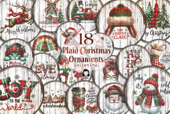 Plaid Christmas Ornaments Sublimation: A Designer’s Review for Brand Identity and Illustrations