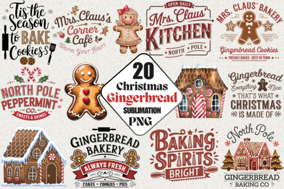 Review: Christmas Gingerbread Sublimation PNG for Embroidery