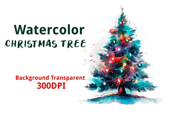 Reviewing Watercolor Christmas Tree 7 for Embroidery Projects