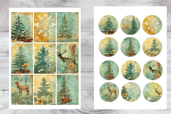 Shabby Chic Christmas Journal Cards: A Brand Designer’s Review of Seasonal Illustrations