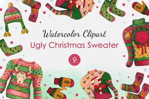 Ugly Christmas Sweaters Clipart: A Designer’s Review for Branding