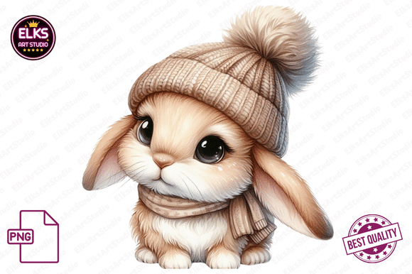 Watercolor Christmas Bunny Clipart: A Crafter’s Review of Seasonal Illustrations